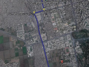 Measurement locations in Dokki territory