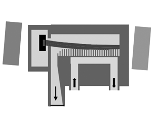 Scheme of clinotron oscillator