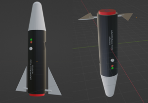 3D model of backup communication device