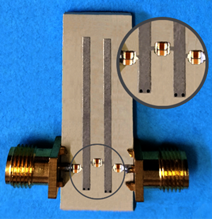 Microstrip second order BPF with all mixed couplings and 5 TZ