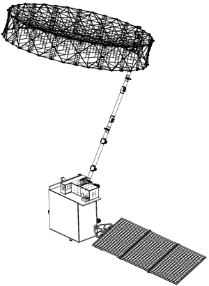 3D image of EOSSAR satellite